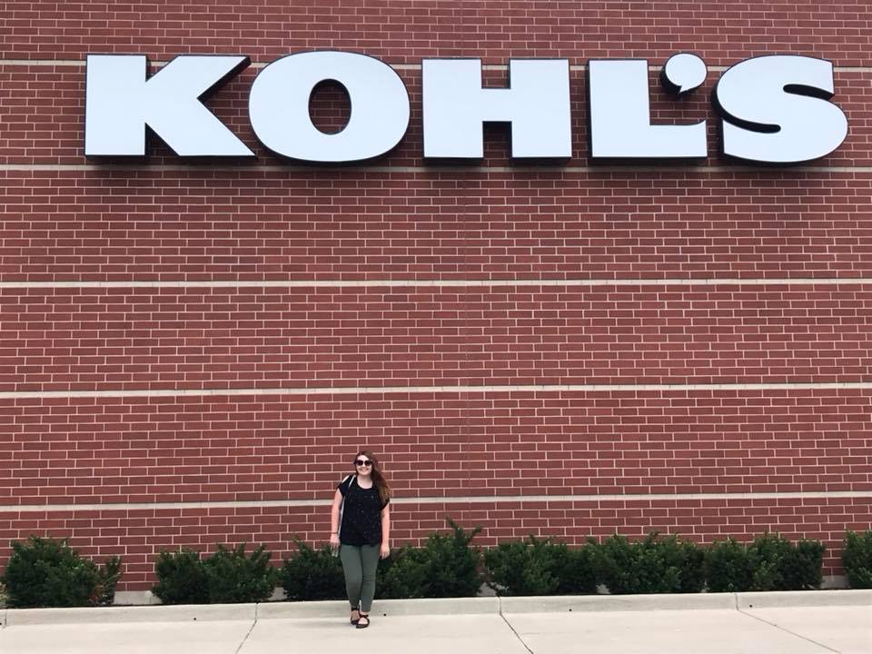 Ally in front of Kohls