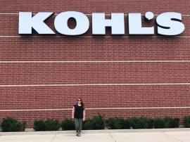 Ally in front of Kohls